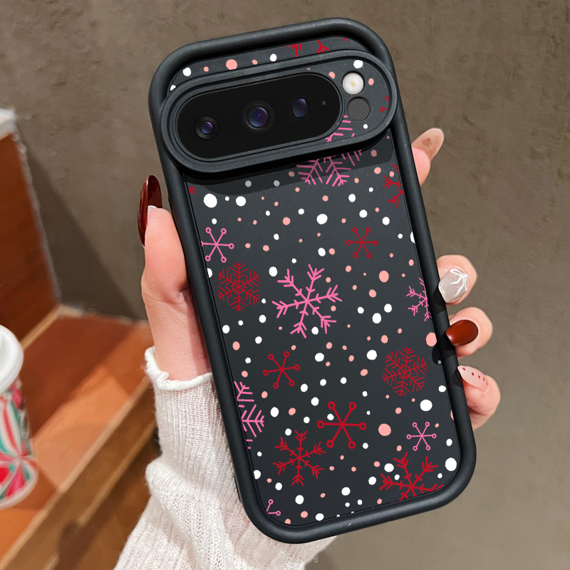 غطاء هاتف ناعم بنقشة ندف الثلج - مراجعة Google Pixel 9 Pro وسعره