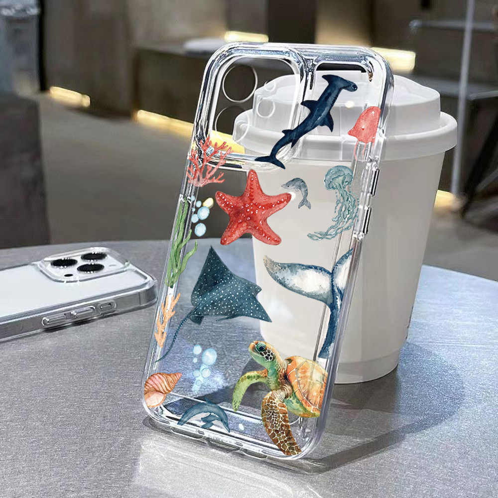 غطاء حماية بتصميم حيوانات البح - مراجعة Apple Iphone 15 وسعره
